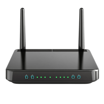 Compact wifi router with two antennas